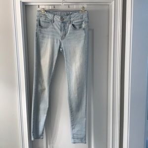 Light blue American Eagle skinny jeans
